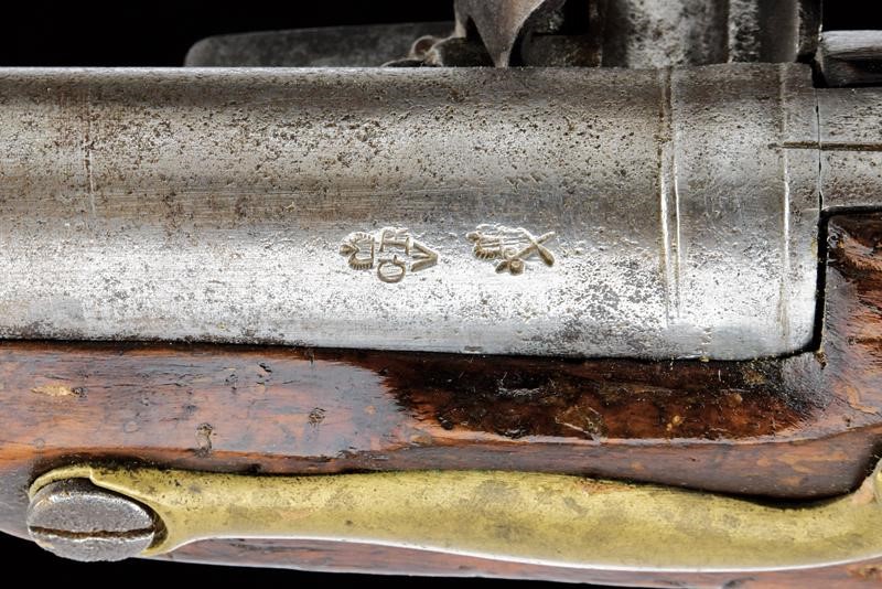 Fucile Brown Bess a pietra focaia con baionetta, lunghezza 139.5 cm, Inghilterra