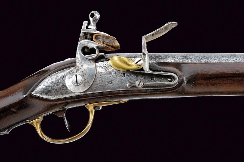 Mazzocchi, Fucile a pietra focaia, Stato Pontificio, lunghezza 118,3 cm.