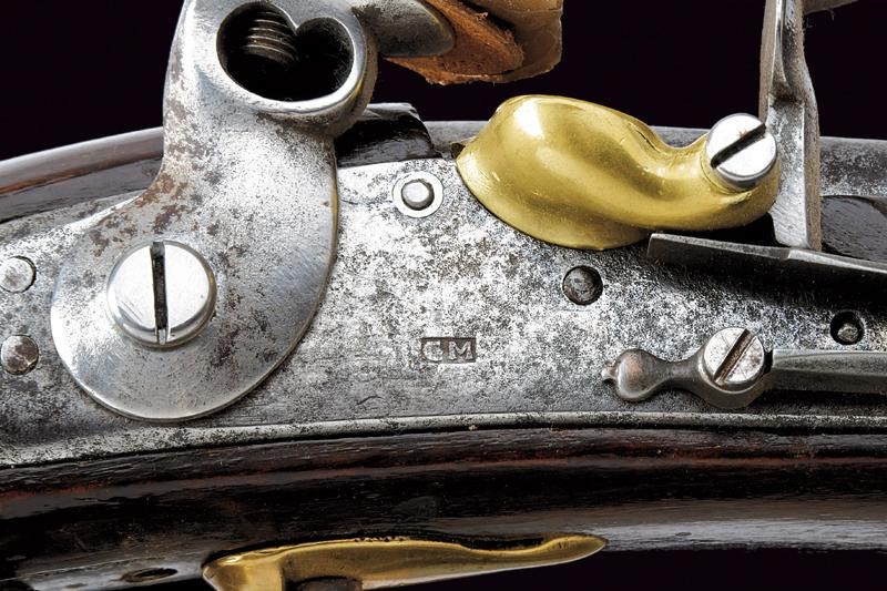 Mazzocchi, Fucile a pietra focaia, Stato Pontificio, lunghezza 118,3 cm.