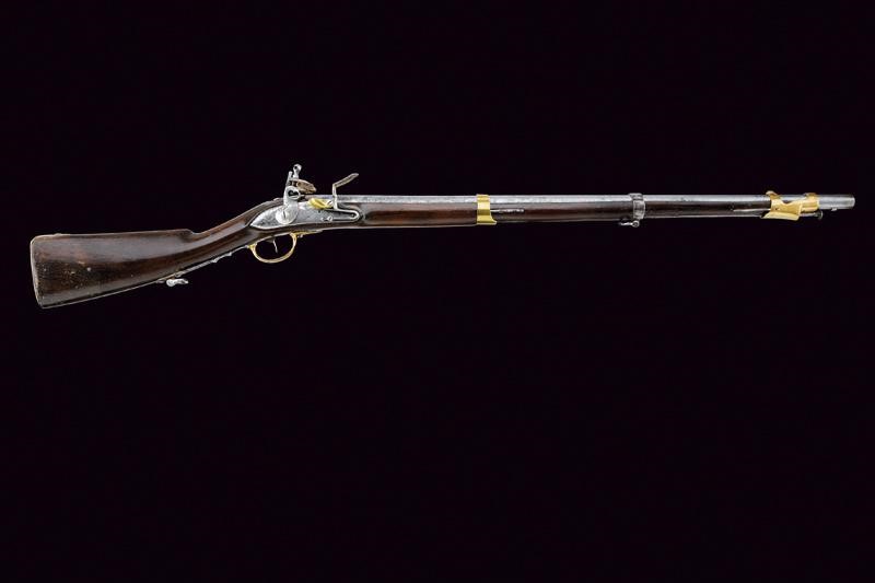 Mazzocchi, Fucile a pietra focaia, Stato Pontificio, lunghezza 118,3 cm.