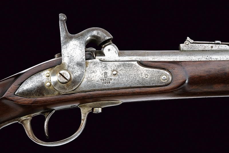 Carabina da bersaglieri a luminello Mod. 1856, Torino, con baionetta e accessori