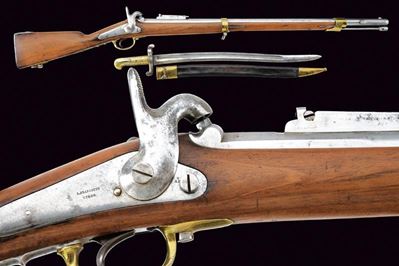 Carabina da Cacciatori Mod. 1850, Francotte, Regno delle Due Sicilie con Baionetta