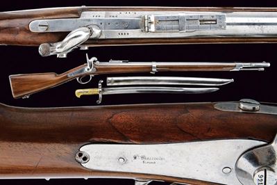 Mazzocchi, Carabina da cacciatori Mod. 1857 con baionetta coeva, Stato Pontificio
