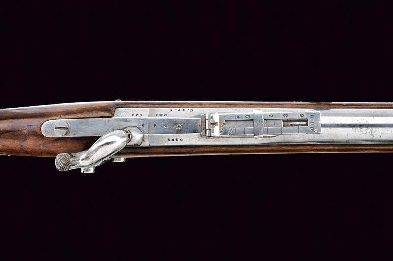 Mazzocchi, Carabina da cacciatori Mod. 1857 con baionetta coeva, Stato Pontificio