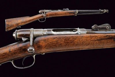 Carabina Vetterli mod. 1870, Torino, con baionetta e cal. 10 mm