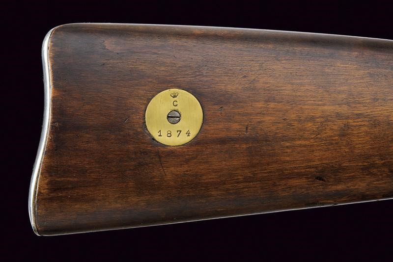 Fucile Carl Gustav Mod. 1867/89, sistema rolling block, cal. 8 mm