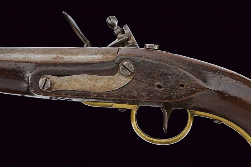 Pistola a pietra focaia da cavalleria mod. 1798/34, Austria, lunghezza 43 cm