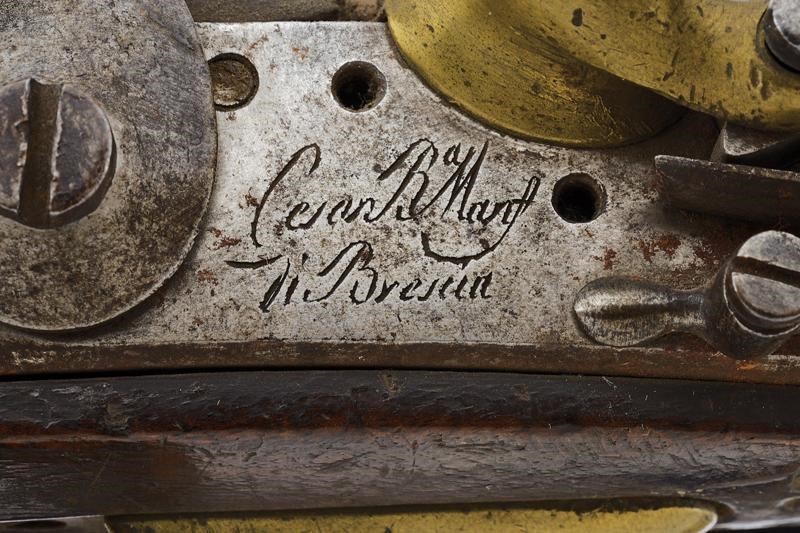 Pistola a pietra focaia da cavalleria mod. 1798/34, Austria, lunghezza 43 cm