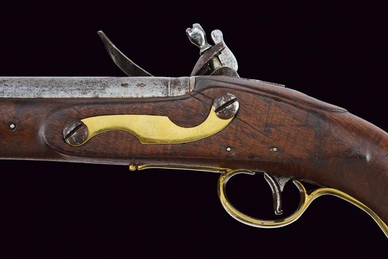 Pistola a pietra focaia 'Sea Service', Regno Unito, lunghezza 38,3 cm