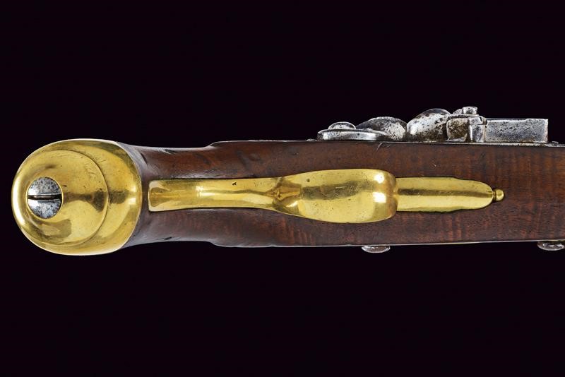 Pistola a pietra focaia 'Sea Service', Regno Unito, lunghezza 38,3 cm