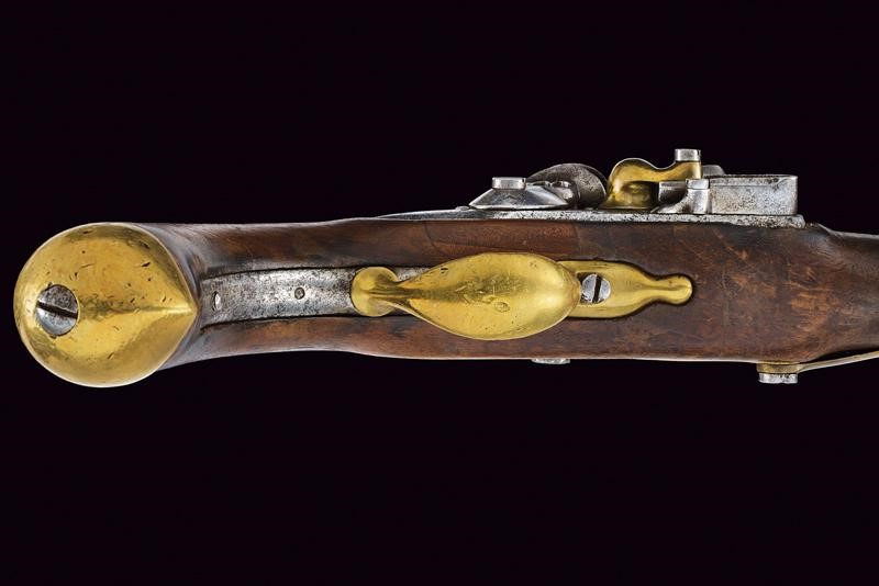 Pistola a pietra focaia Mod. AN XIII, Regno delle Due Sicilie, lunghezza 35 cm.