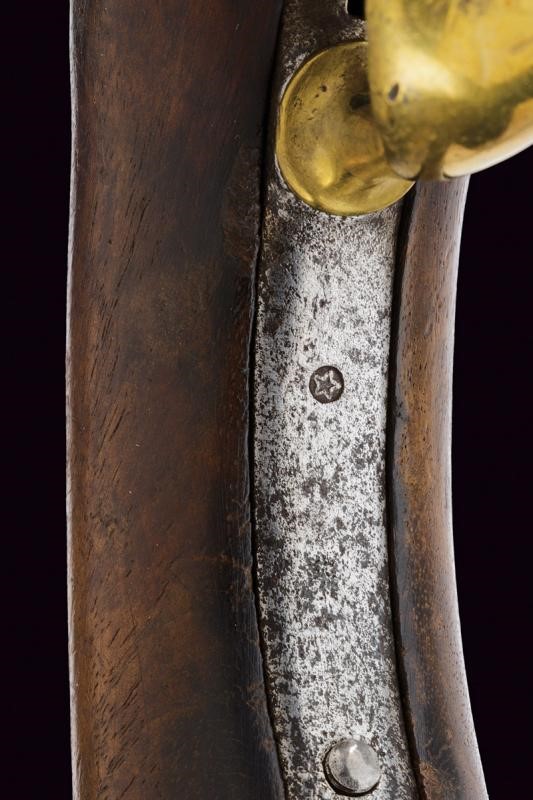 Pistola a pietra focaia Mod. AN XIII, Regno delle Due Sicilie, lunghezza 35 cm.