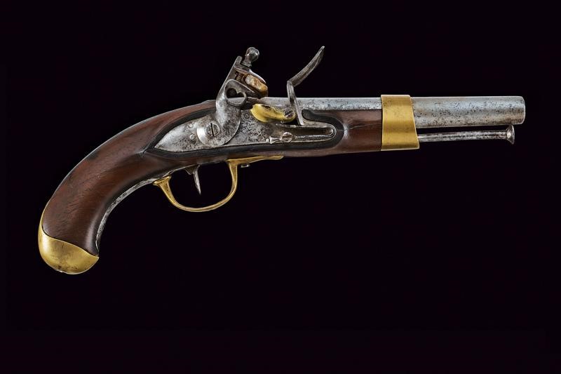 Mazzocchi, Rara pistola a pietra focaia Mod. AN XIII, Stato Pontificio