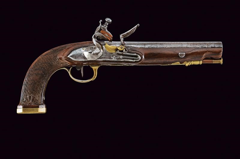 Mazzocchi, Rarissima pistola a pietra focaia da ufficiale della Guardia Nobile, Stato Pontificio
