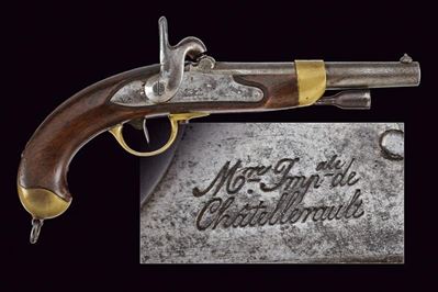 Pistola a luminello Mod. 1822 T Bis, Chatellerault
