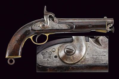 Pistola a luminello P-1858, East India Government, Birmingham