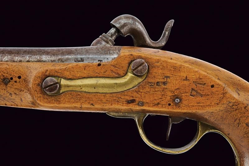 Mazzocchi, Pistola da gendarmeria ridotta a luminello, Stato Pontificio