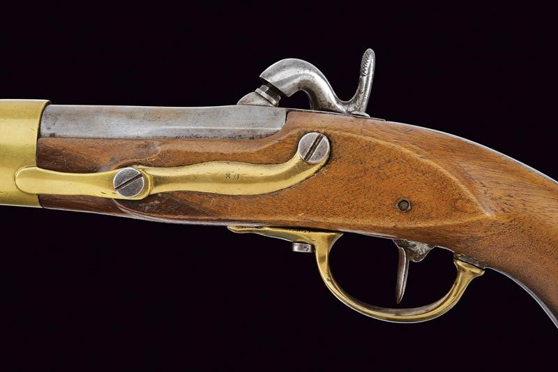 Pistola Mod. AN XIII di Mazzocchi, Stato Pontificio, lunghezza 37 cm, cal. 18 mm