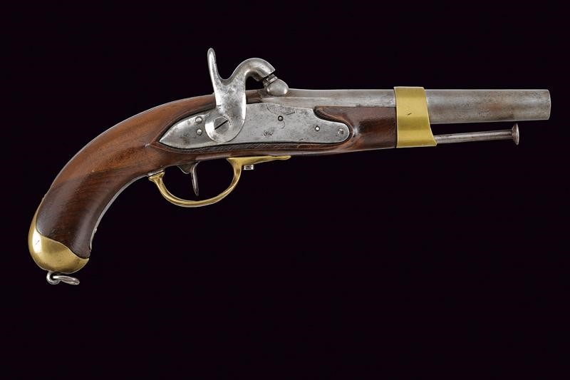 Pistola Mod. AN XIII di Mazzocchi, Stato Pontificio, lunghezza 37 cm, cal. 18 mm