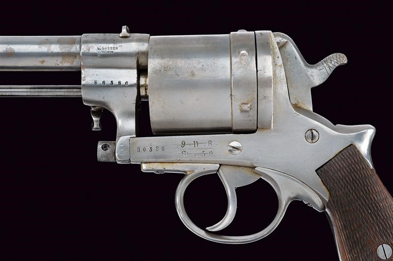 Revolver Gasser Mod. 1870, Austria, lunghezza 31 cm, cal. 11 mm
