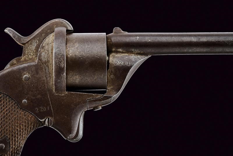 Revolver Mazzocchi a spillo da gendarmeria, Stato Pontificio, cal. 9 mm, lunghezza 20.5 cm