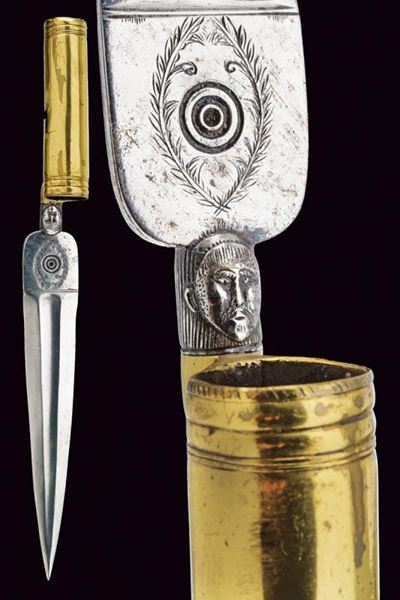 Baionetta da caccia a manicotto, Italia meridionale, lunghezza 31.8 cm