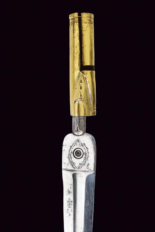 Baionetta da caccia a manicotto, Italia meridionale, lunghezza 31.8 cm