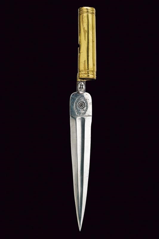 Baionetta da caccia a manicotto, Italia meridionale, lunghezza 31.8 cm