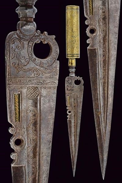 Baionetta da caccia a manicotto, Italia meridionale, lunghezza 32.3 cm