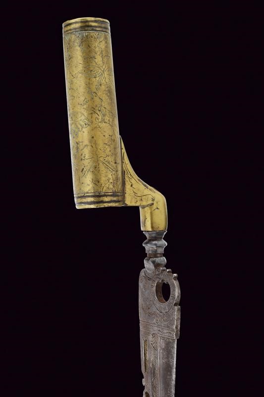 Baionetta da caccia a manicotto, Italia meridionale, lunghezza 32.3 cm