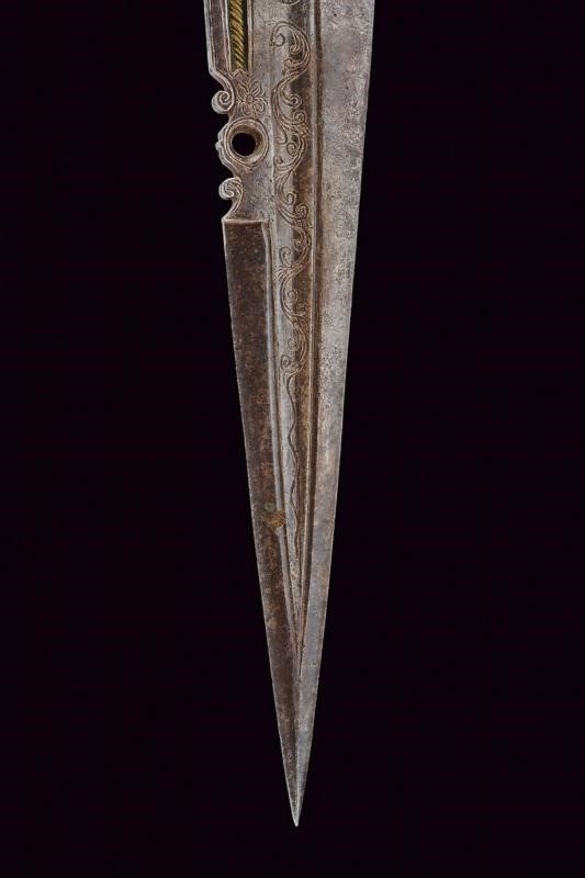 Baionetta da caccia a manicotto, Italia meridionale, lunghezza 32.3 cm