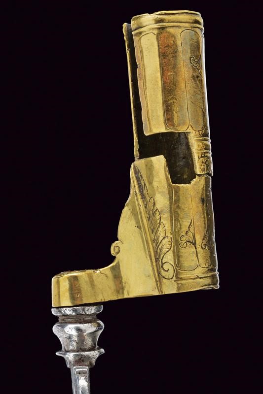 Bella baionetta da caccia a manicotto, Italia meridionale, lunghezza 35.8 cm
