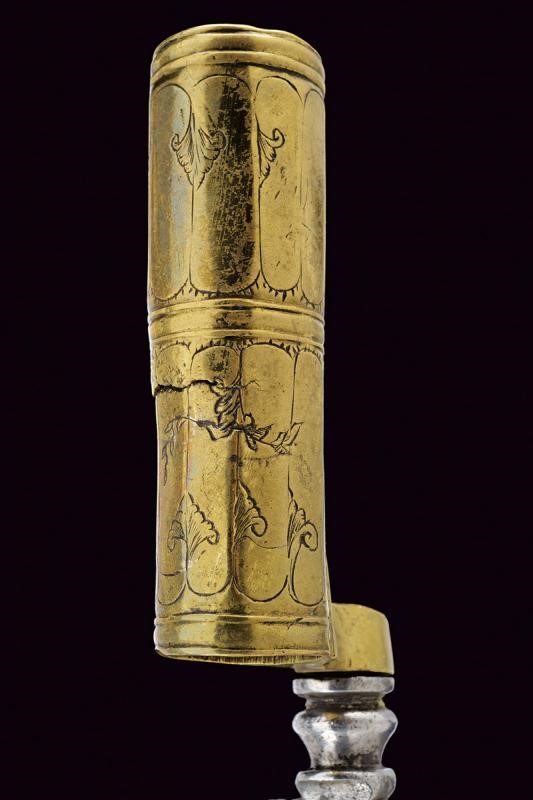 Bella baionetta da caccia a manicotto, Italia meridionale, lunghezza 35.8 cm