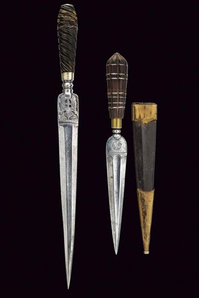 Pugnali da caccia, Italia meridionale, lunghezza 25.4 - 35.8 cm
