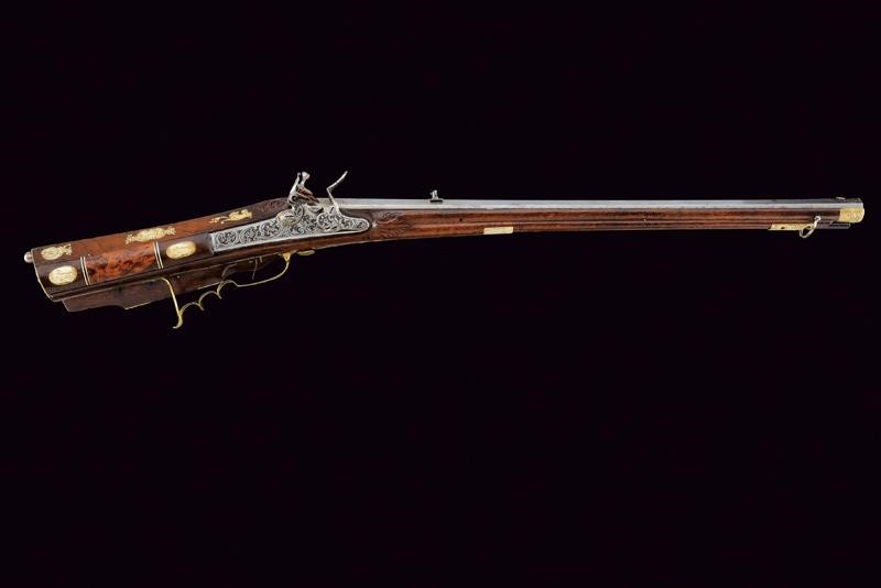 Heinrich Anton Dotzauer, Fucile a pietra focaia, Austria, lunghezza 106 cm