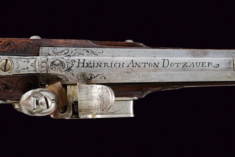 Heinrich Anton Dotzauer, Fucile a pietra focaia, Austria, lunghezza 106 cm