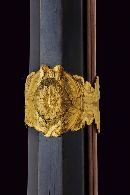 Fucile a pietra focaia, Prussia, appartenuto al re Federico Guglielmo II, lunghezza 145 cm