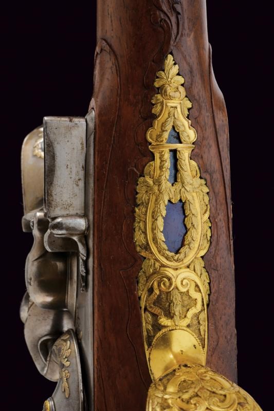 Fucile a pietra focaia, Prussia, appartenuto al re Federico Guglielmo II, lunghezza 145 cm