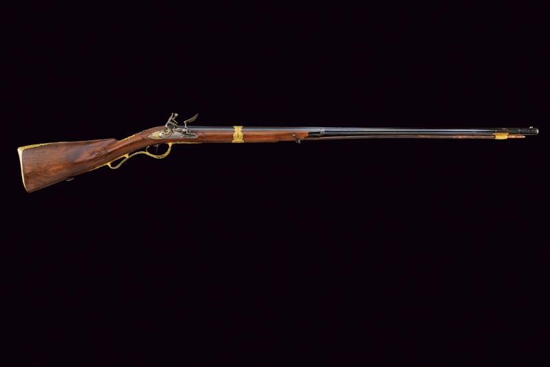 Fucile a pietra focaia, Prussia, appartenuto al re Federico Guglielmo II, lunghezza 145 cm