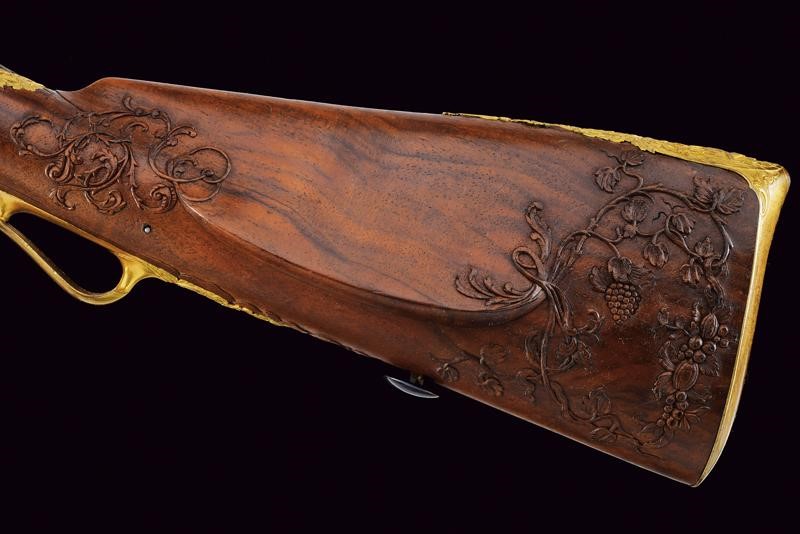 Fucile a pietra focaia, Prussia, appartenuto al re Federico Guglielmo II, lunghezza 145 cm