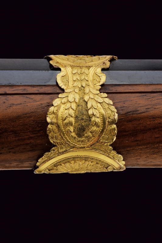 Fucile a pietra focaia, Prussia, appartenuto al re Federico Guglielmo II, lunghezza 145 cm