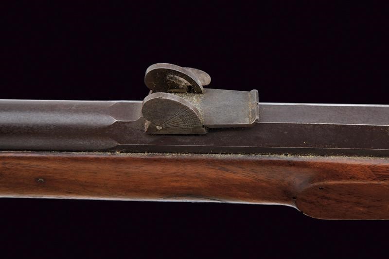Carabina federale a luminello mod. 1851 con baionetta, tecnica St. Gallen, lunghezza 125.5 cm