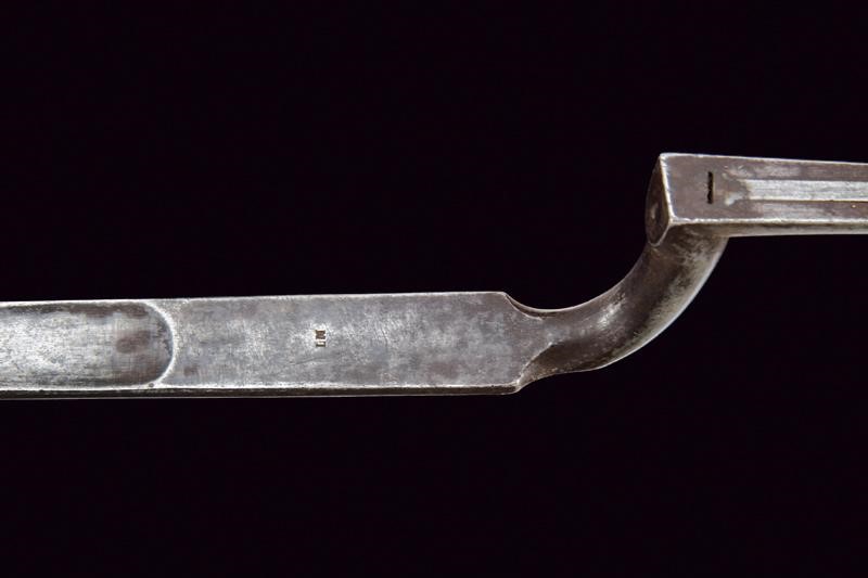 Carabina federale a luminello mod. 1851 con baionetta, tecnica St. Gallen, lunghezza 125.5 cm