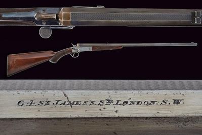 Woodward & Sons, Carabina per caccia al coniglio, Inghilterra, lunghezza 105,7 cm