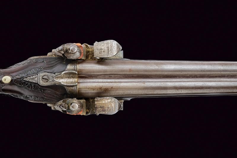 Buchet, Doppietta a pietra focaia, Francia, cal. 15 mm, lunghezza 131.5 cm