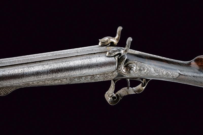 Lefaucheux, Doppietta a spillo, Francia, cal. 12, lunghezza 116.8 cm