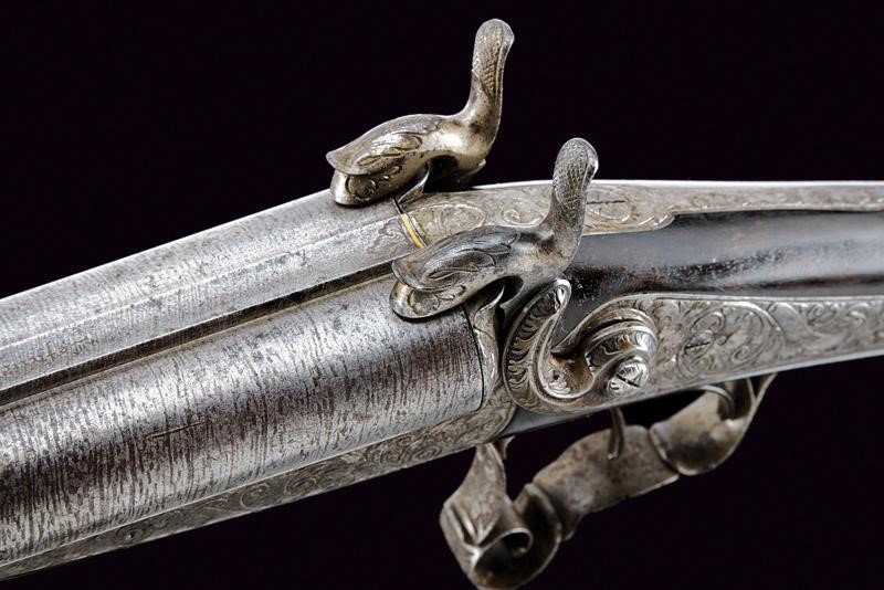Lefaucheux, Doppietta a spillo, Francia, cal. 12, lunghezza 116.8 cm