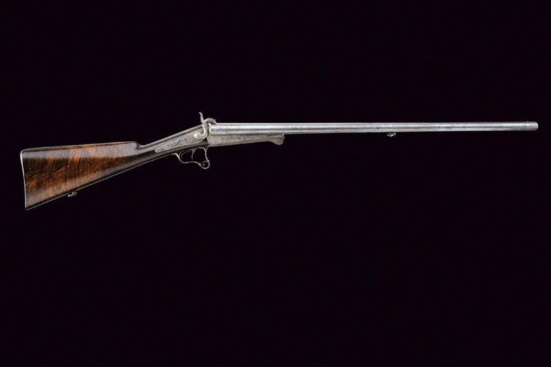 Lefaucheux, Doppietta a spillo, Francia, cal. 12, lunghezza 116.8 cm