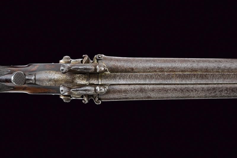 Doppietta a spillo, cal. 17 mm, firmata Liverani e Manifattura Italiana