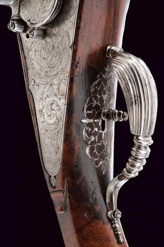 Pistola a ruota incisa, Brescia, lunghezza 45 cm, calibro 14 mm